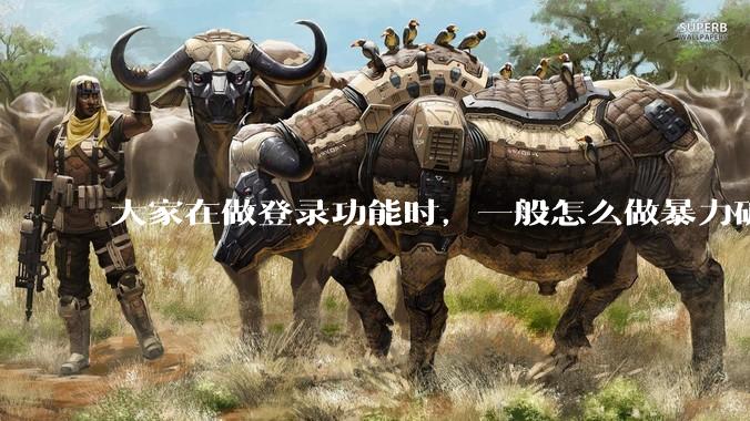 大家在做登录功能时，一般怎么做暴力破解防护？