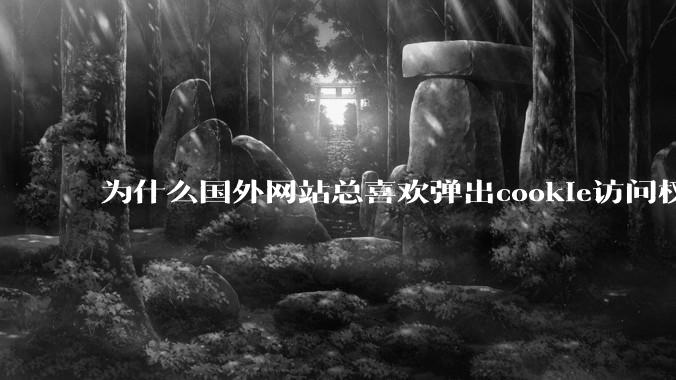 为什么国外网站总喜欢弹出cookie访问权限弹窗，国内网站却没有，这么做有什么意义？